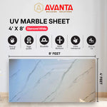 Load image into Gallery viewer, UV Marble Sheet β Diamond White