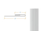 Load image into Gallery viewer, Stainless Steel End Cap ( J Mould )