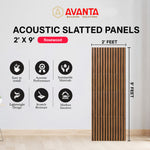 Load image into Gallery viewer, Rosewood Acoustic Slatted Panel – 2’ × 9’