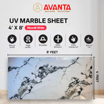 Load image into Gallery viewer, UV Marble Sheet – Moonlit White