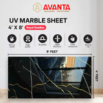 Load image into Gallery viewer, UV Marble Sheet – Royal Obsidian