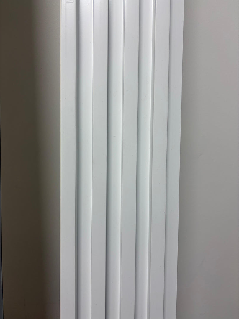 WPC Fluted Wall Panel – White – 9 ft