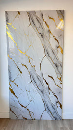 Load image into Gallery viewer, UV Marble Sheet – Majestic Gold